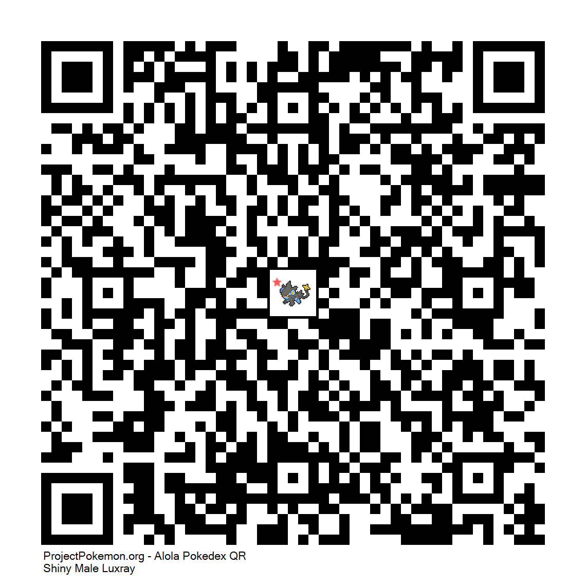 Cdigo QR de Luxray variocolor